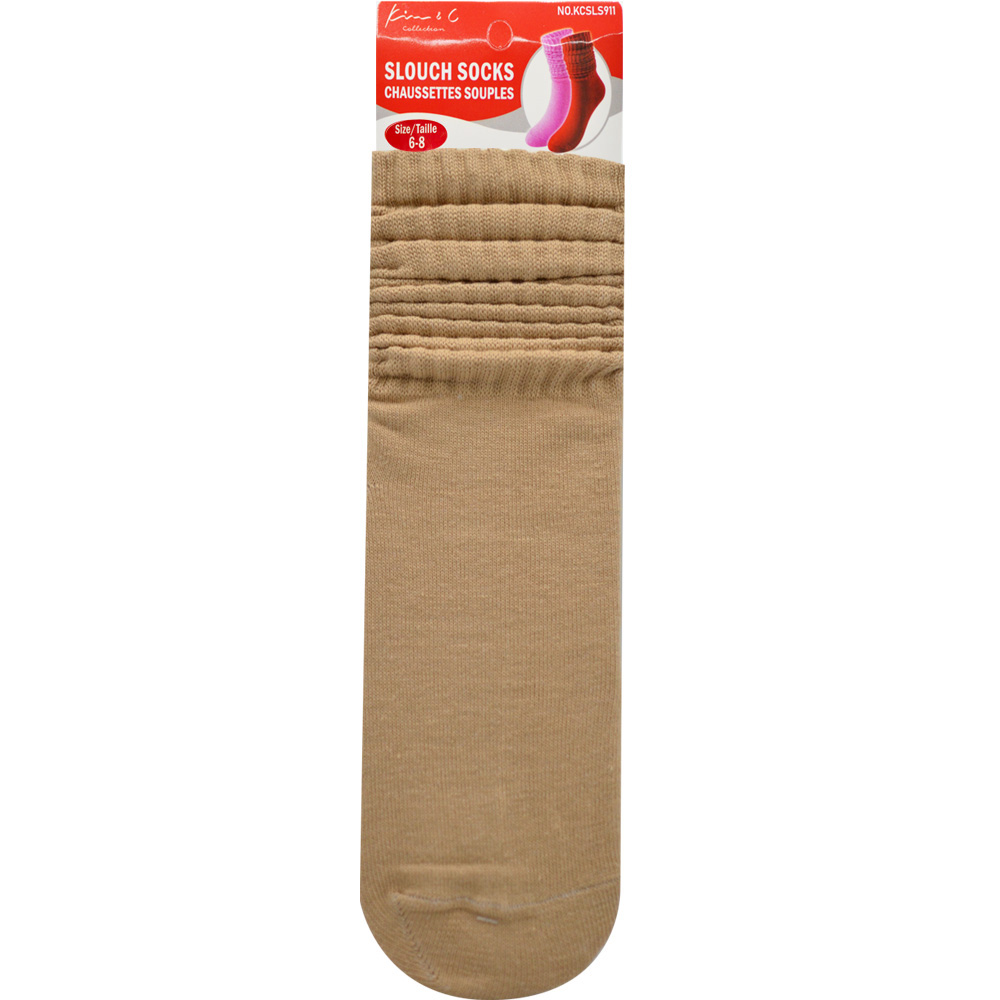 Slouch Socks 6-8 Khaki (6pair/Pack) Slouch Socks 6-8 Khaki (6pair/Pack)